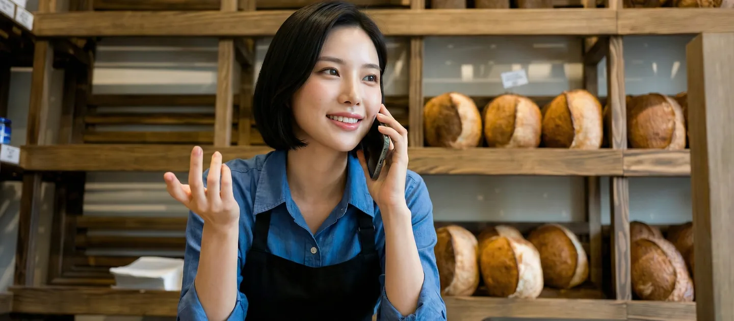 갈래 기준 상담을 진행하는 장면을 담은 참고 사진